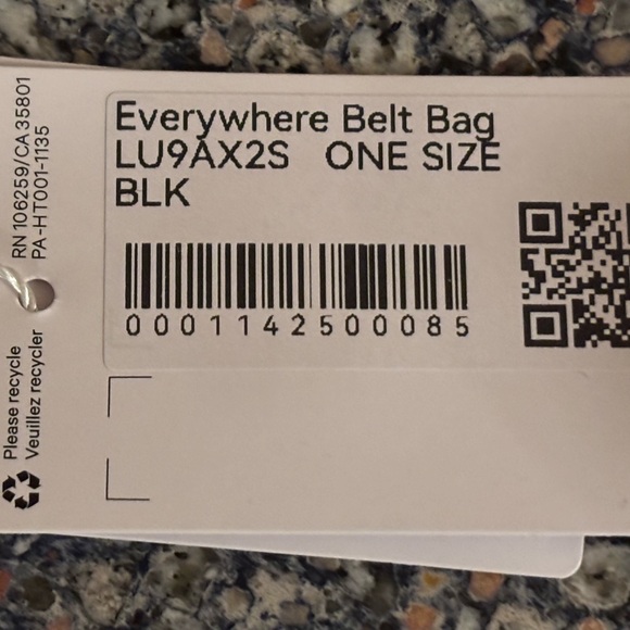 🆕Lululemon Black Everywhere Belt Bag-NWT - Picture 5 of 5
